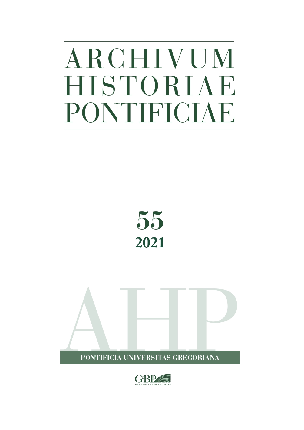 Archivum Historiae Pontificiae - 54