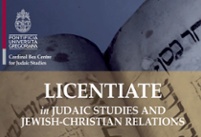 New Licentiate in Judaic Studies and Jewish-Christian Relations