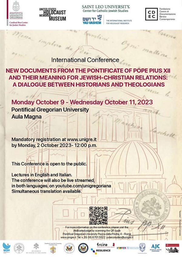 New documents from the Pontificate of Pope Pius XII