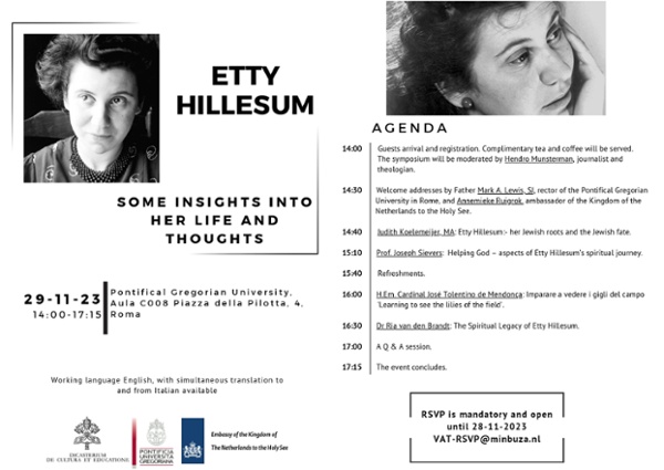 Etty Hillesum. SOME INSIGHTS INTO HER LIFE AND THOUGHTS - Pontifical  Gregorian University