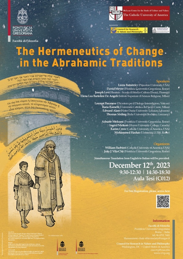 Hermeneutics of Change in the Abrahamic Religions