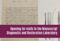 Opening of the visits to the new Restoration Laboratory