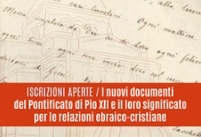 Nuovi documenti del pontificato di Pio XII / Iscrizioni aperte