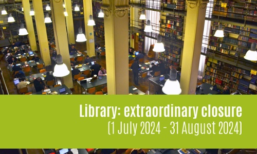 Extraordinary closure of the Library (July-August 2024)