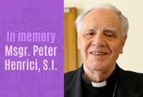 In memory - Msgr. Peter Henrici, S.I.